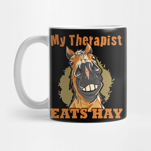 Horse Riding Horse Lover Horse Girl My Therapist Eats Hay by star trek fanart and more